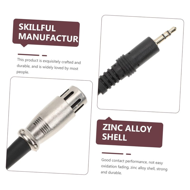 Professional XLR Female to Audio Cable 3 Feet Black for Microphone Speaker Console - Image 4